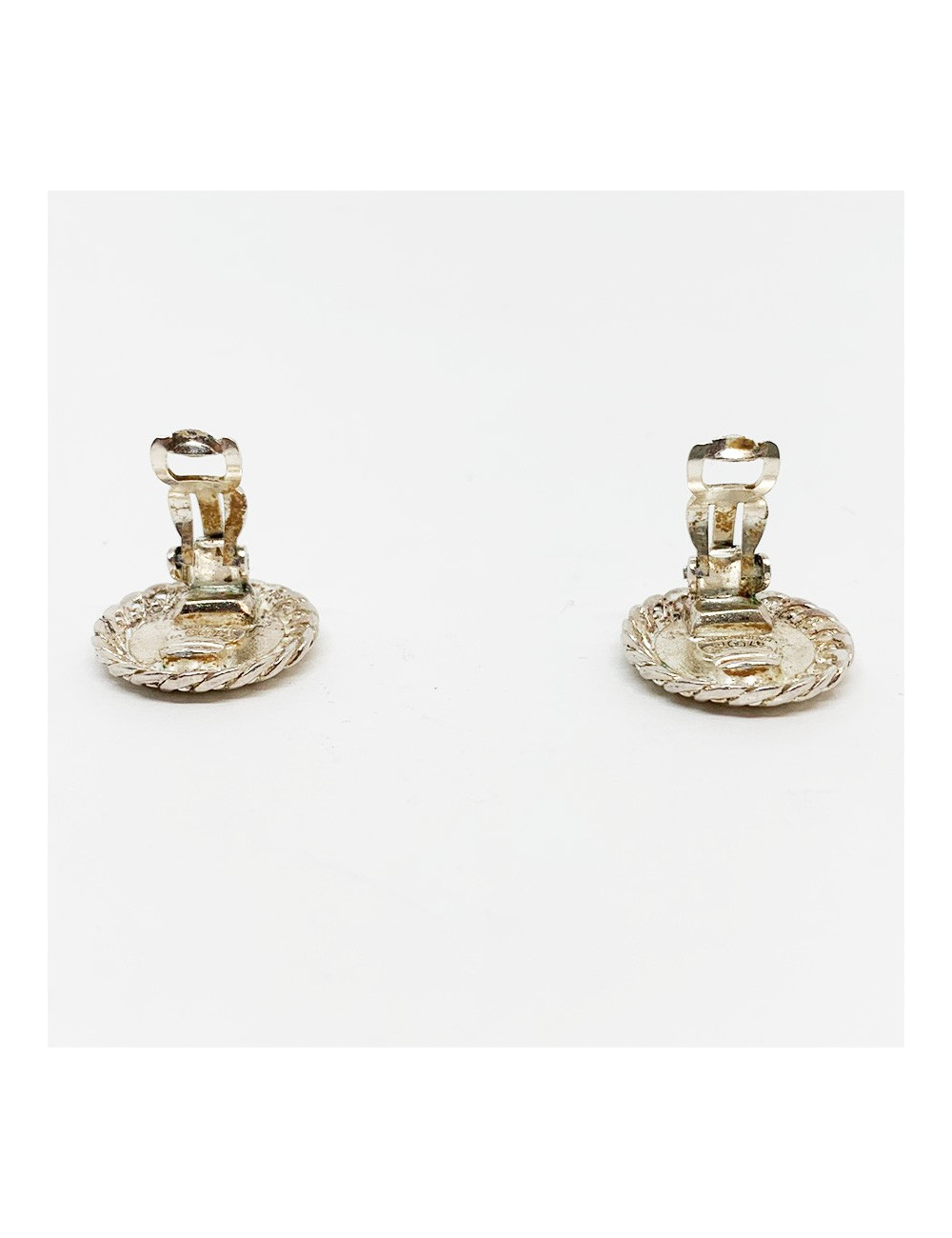 Boucles d'oreille clips CHANEL argent