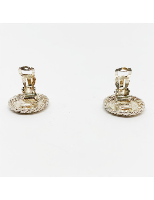 Boucles d'oreille clips CHANEL argent