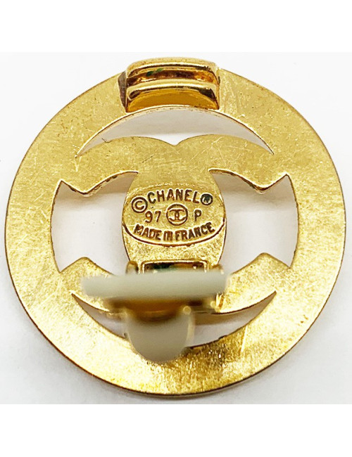 Boucles d'oreille CC CHANEL Vintage
