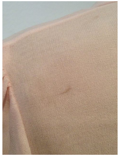 Chemise CHANEL en soie plissée rose barbie