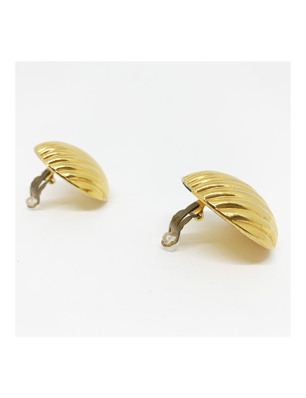 Clips ronds vintage dorés