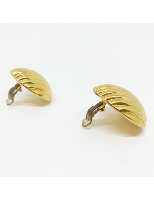 Clips ronds vintage dorés