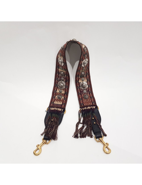 Bandoulière DIOR en toile brodée