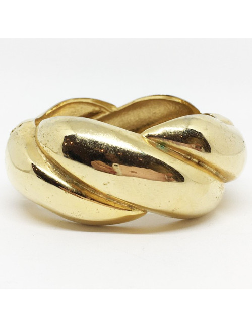 Bracelet vintage doré torsadé