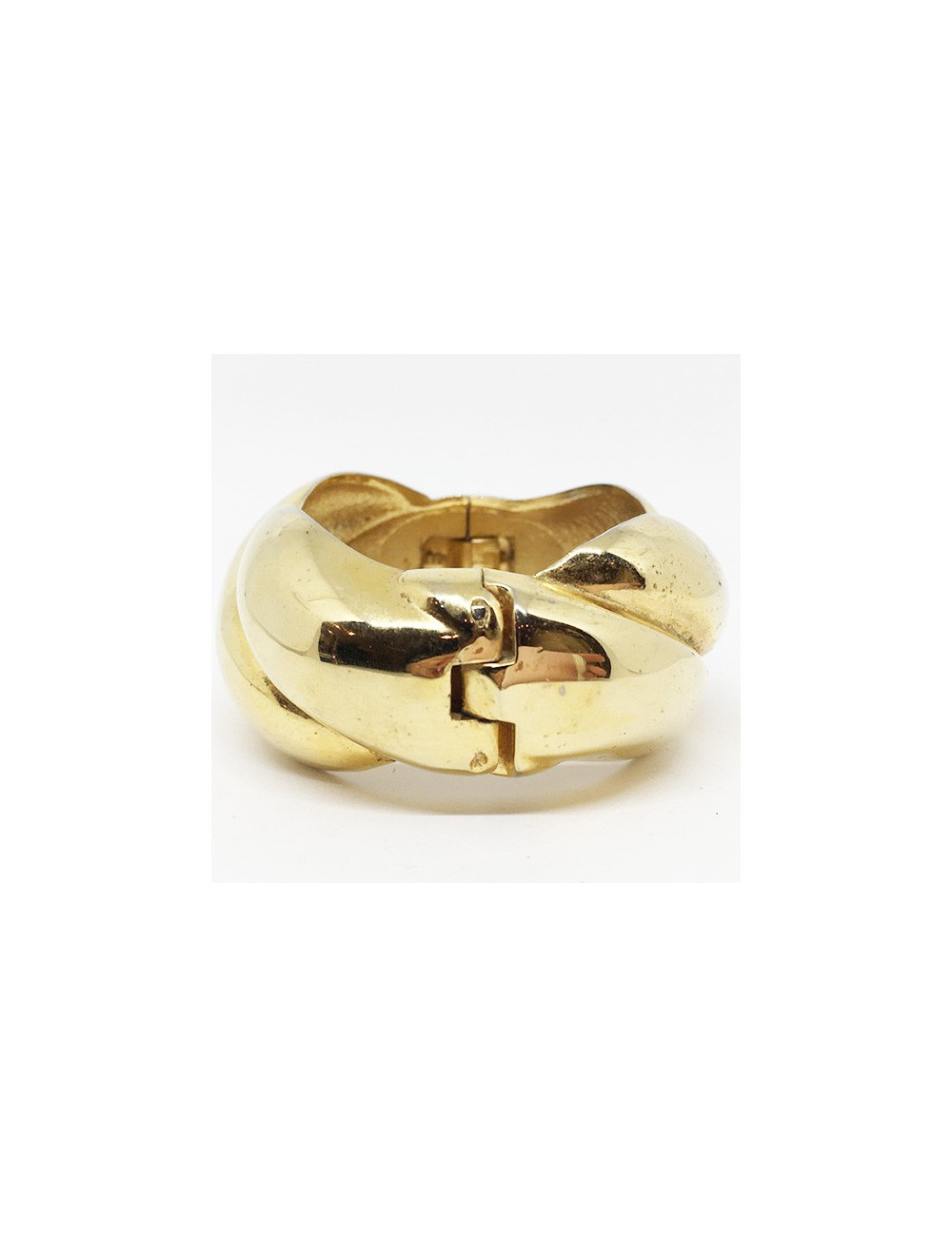 Bracelet vintage doré torsadé