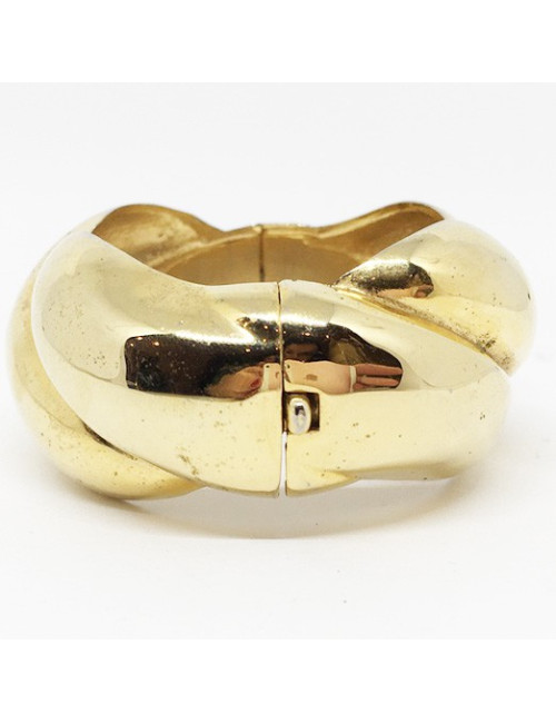 Bracelet torsadé doré