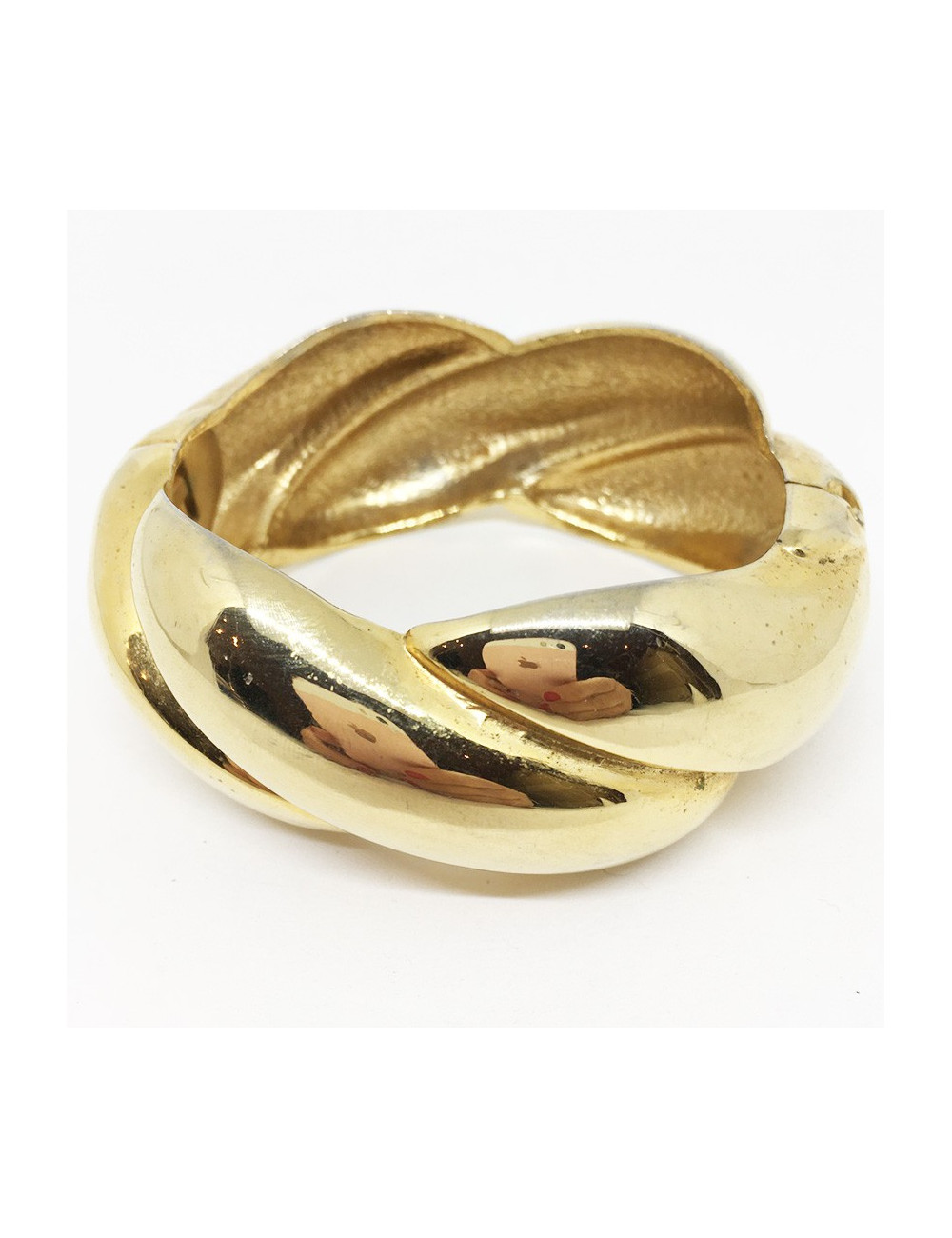 Bracelet torsadé doré