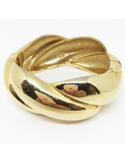 Bracelet torsadé doré