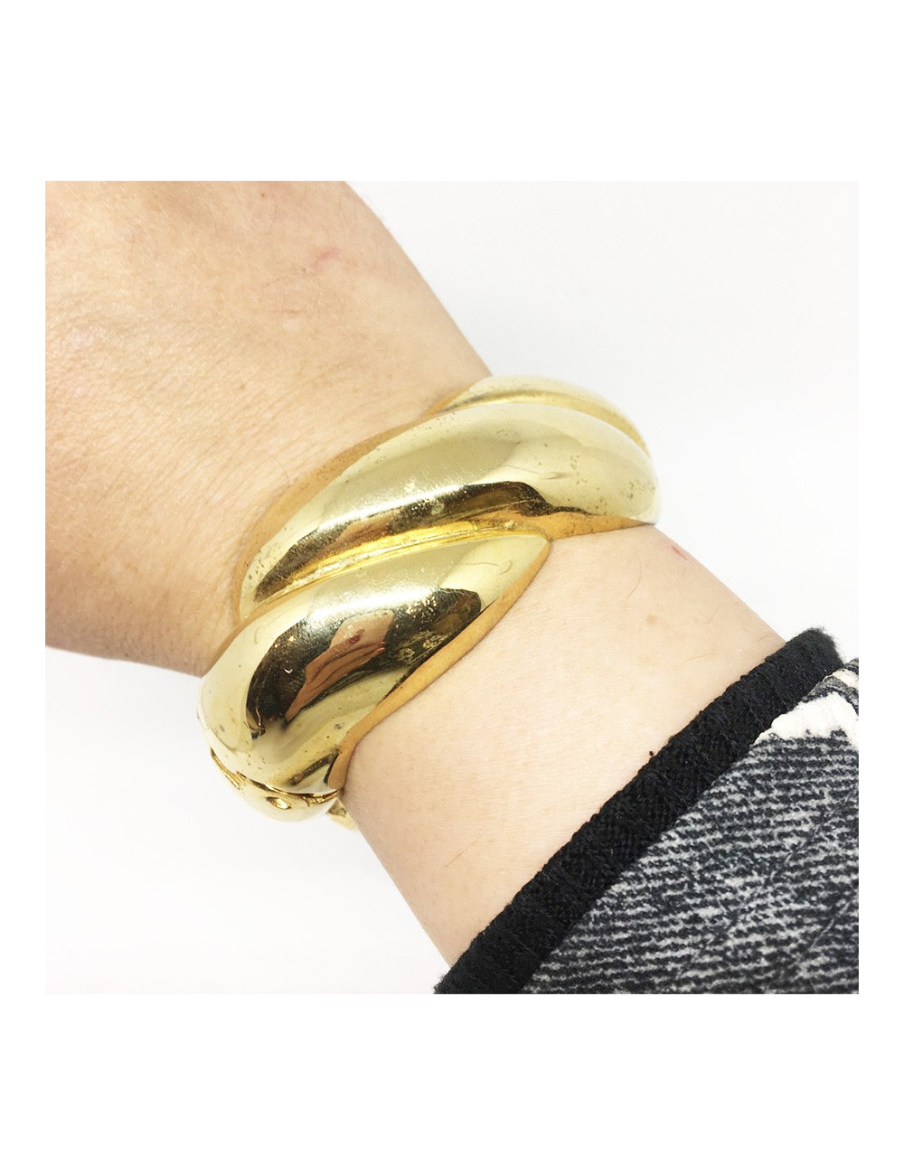 Bracelet torsadé doré