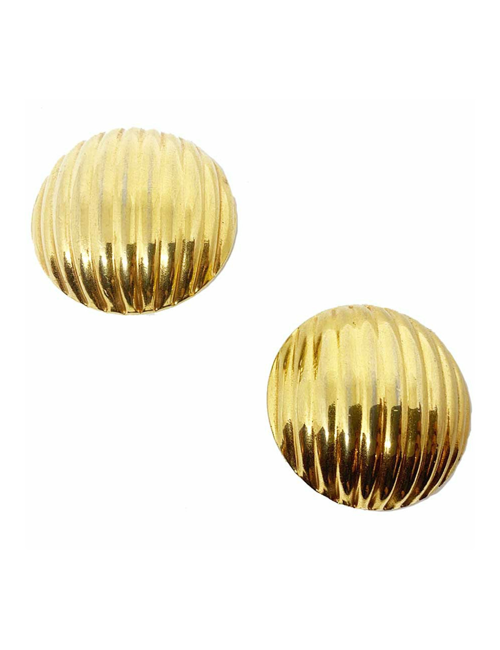 Clips ronds vintage dorés