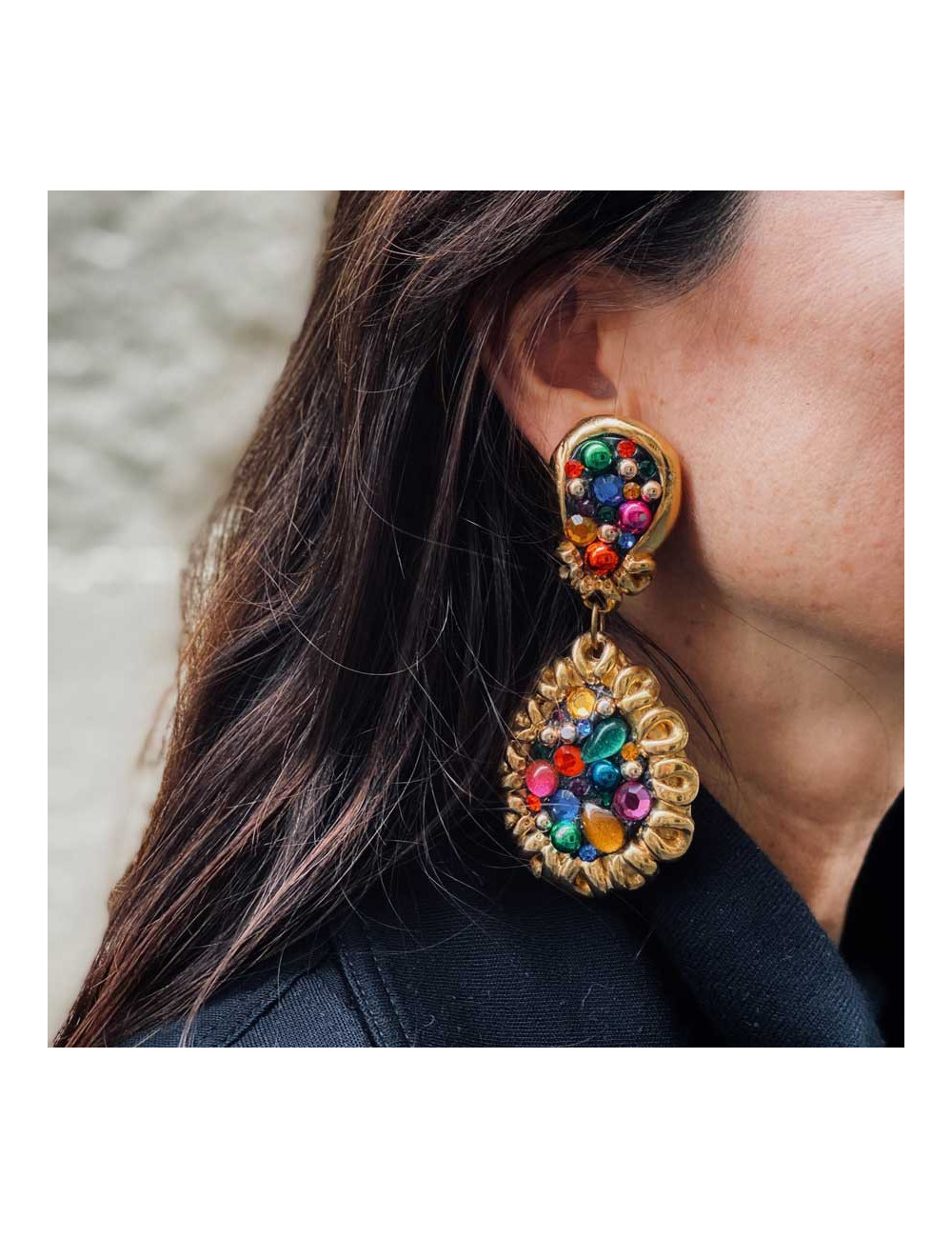 Clips pendants multicolore