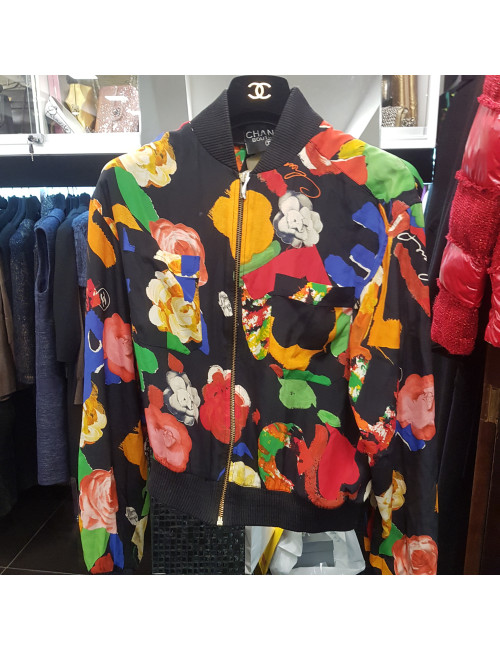 Bomber CHANEL en soie 