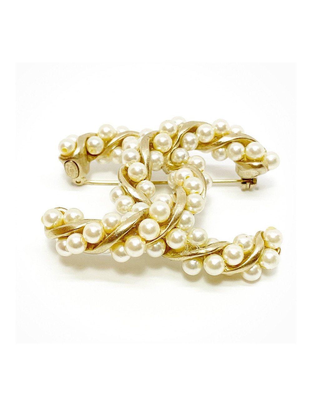 Broche CHANEL perles 