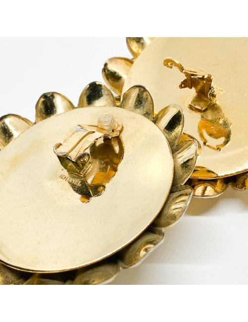 Collector! CHANEL vintage flower clips - Certified Authentic
