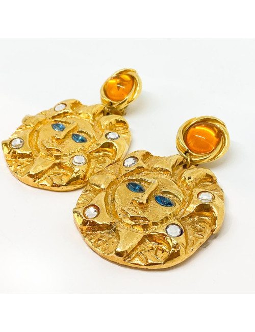 Boucles d'oreille soleil 