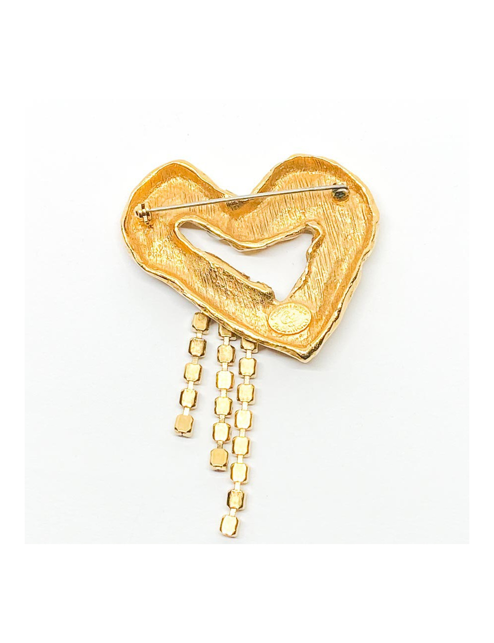 Broche CHRISTIAN LACROIX Coeur brillants