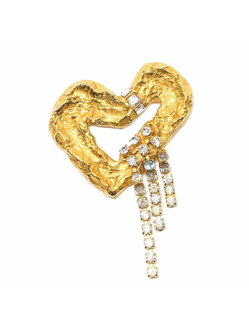 Broche CHRISTIAN LACROIX Coeur brillants