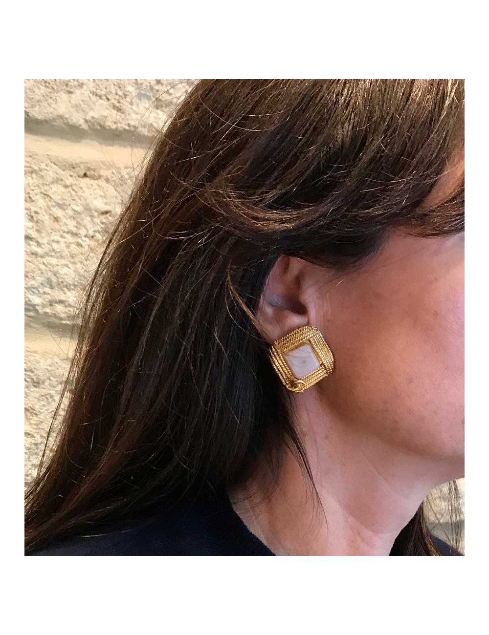 Boucles d'oreille clips CHANEL Vintage