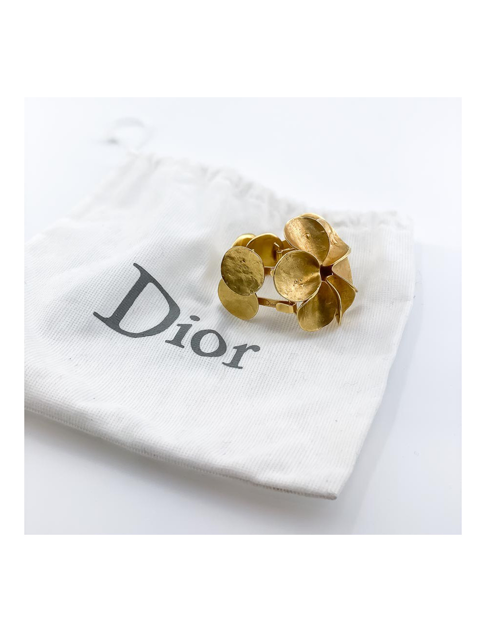 Bracelet DIOR fleur métal doré