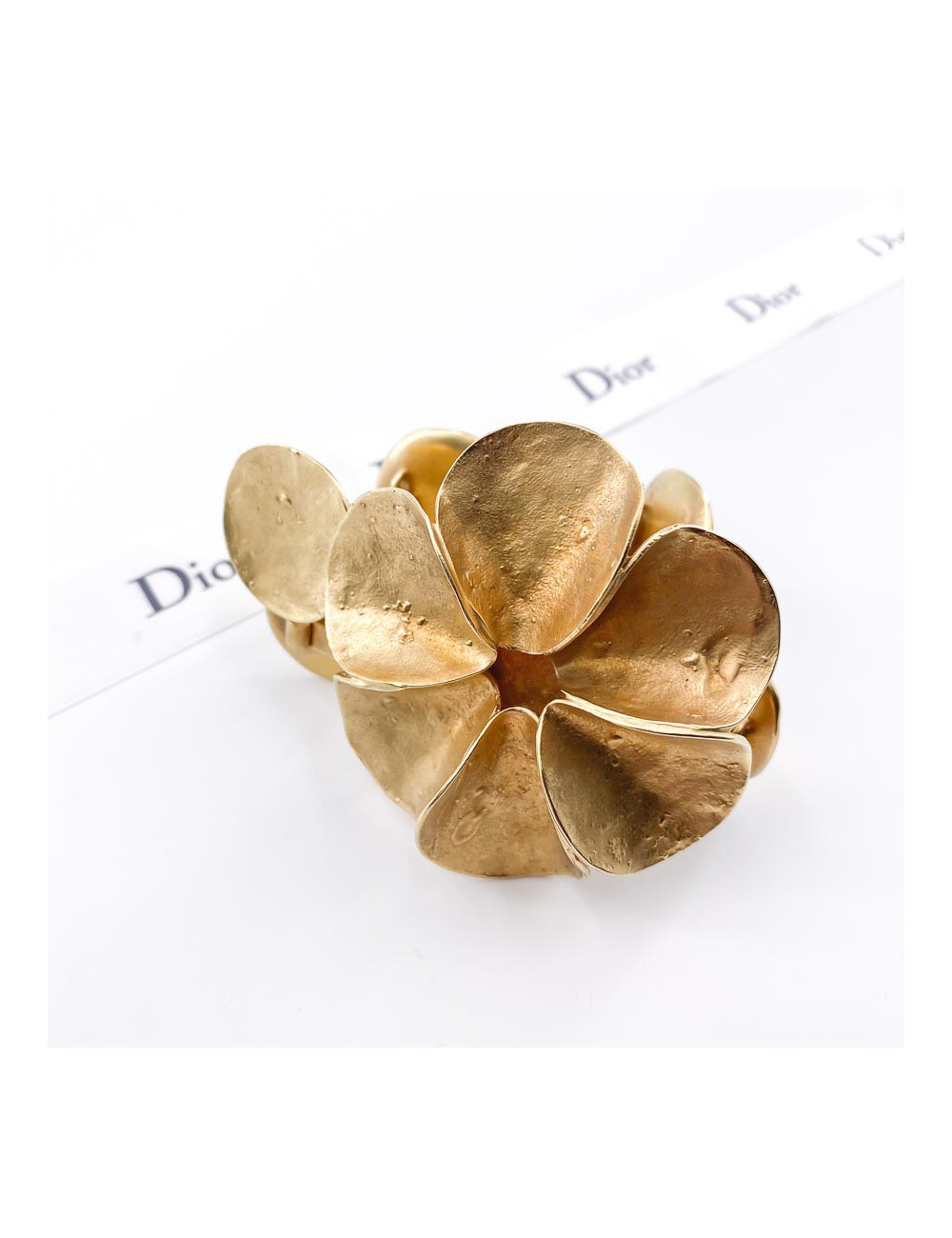 Bracelet DIOR fleur métal doré