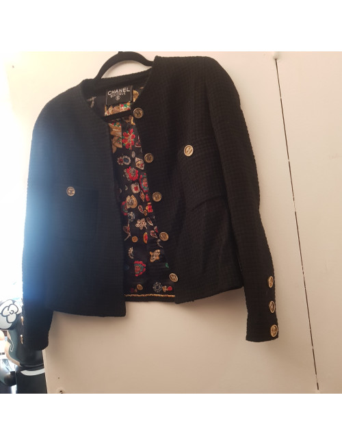 Veste CHANEL noir vintage