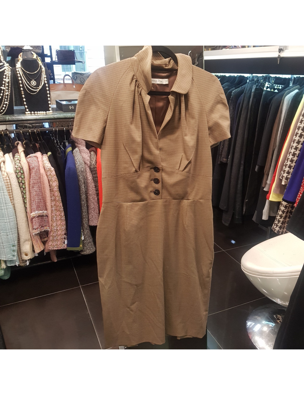 Robe C.DIOR vintage a carreaux