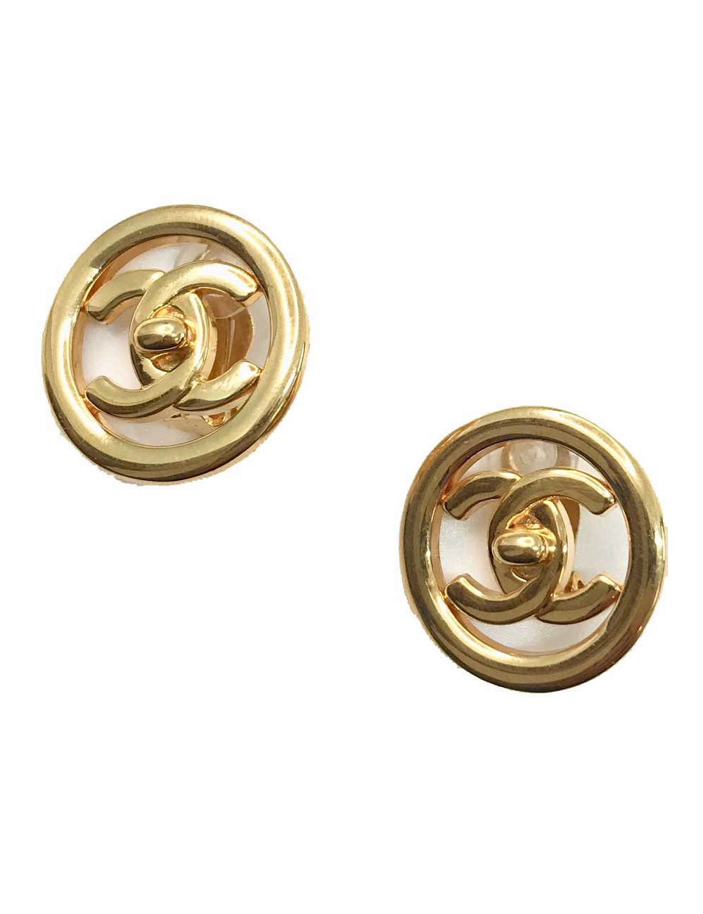 Clips CC dorés CHANEL