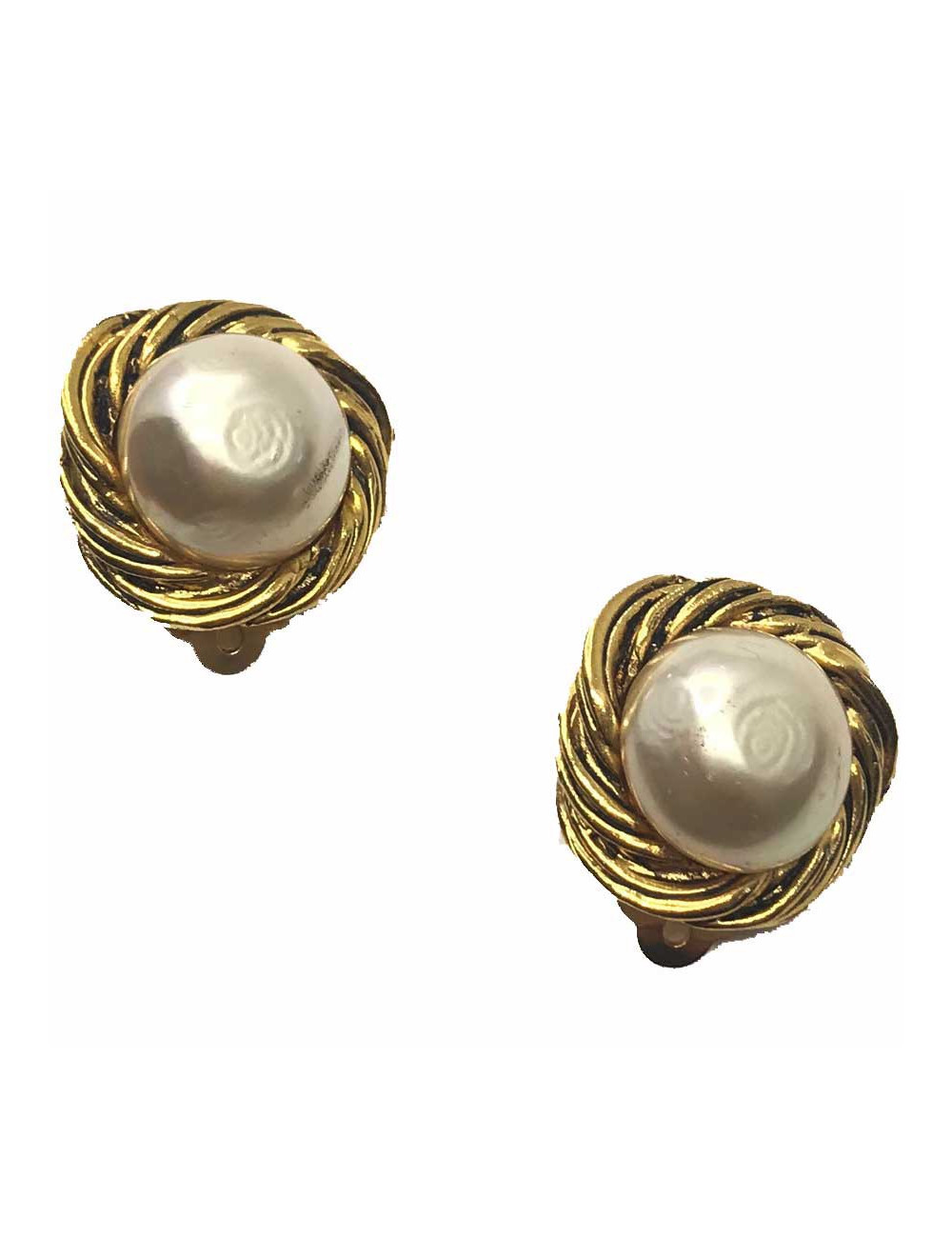 Boucles d'oreille clIp CHANEL Vintage