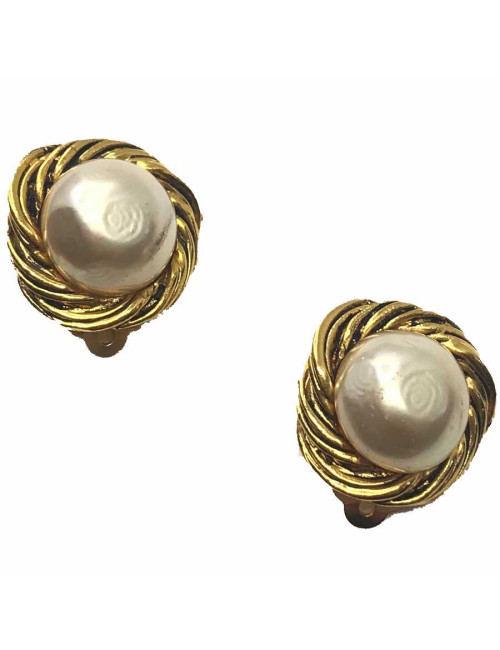 Boucles d'oreille clIp CHANEL Vintage