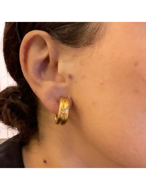 Clips CHANEL Vintage CC dans un cercle