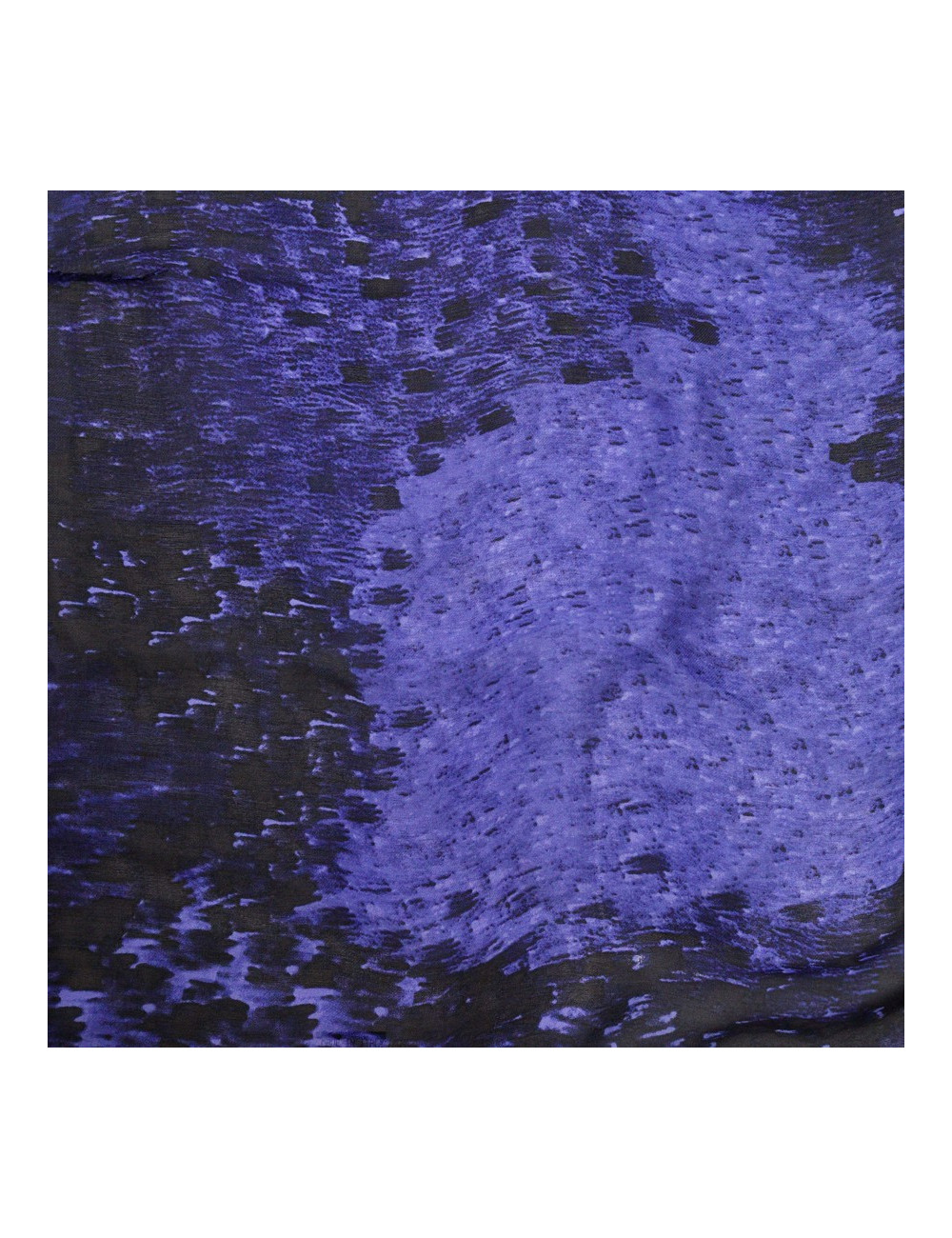 Foulard Roberto Cavalli en soie violet et noir