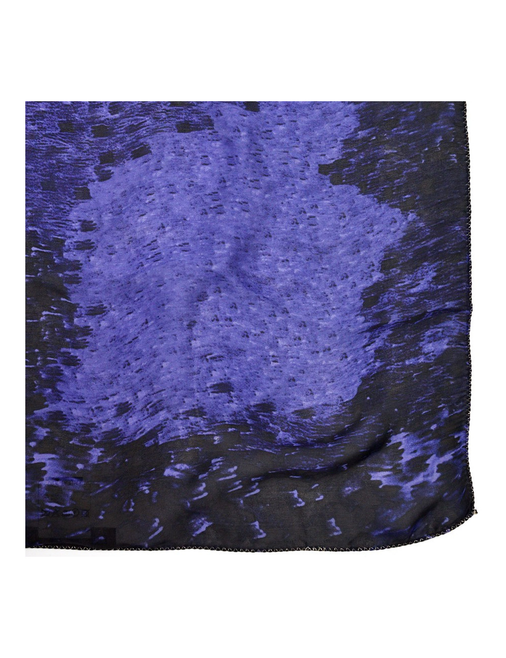 Foulard Roberto Cavalli en soie violet et noir