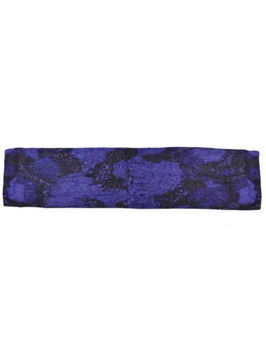 Foulard Roberto Cavalli en soie violet et noir 2