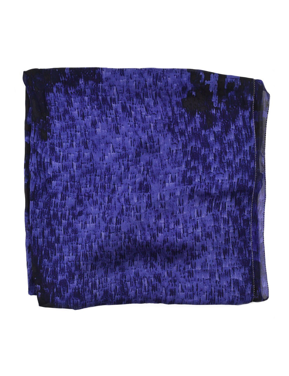 Foulard Roberto Cavalli en soie violet et noir