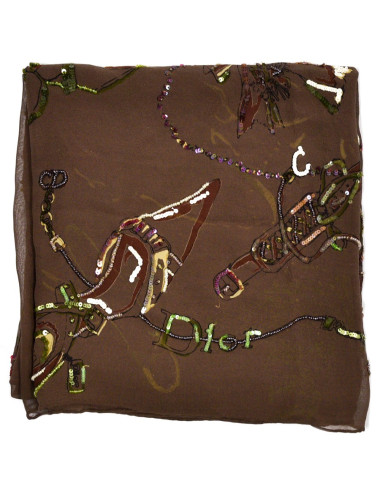 DIOR embroidered silk stole