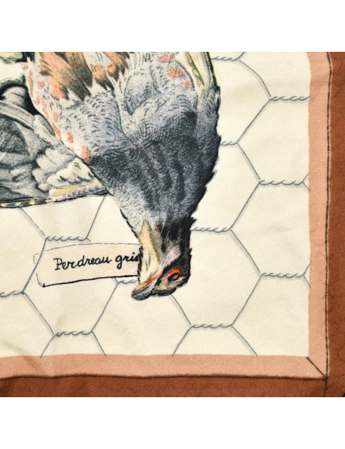 "Tableau de chasse" Carré HERMES soie