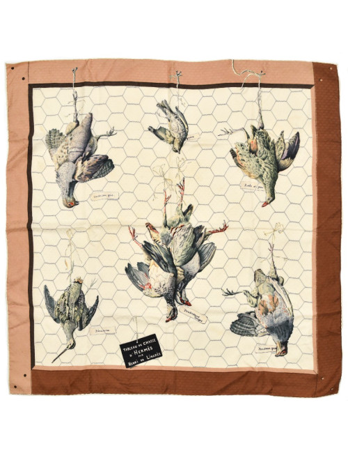 "Tableau de chasse" Carré HERMES soie