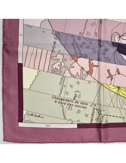HERMES Scarf "Le monde est vaste" - Certified Occasion to shop here