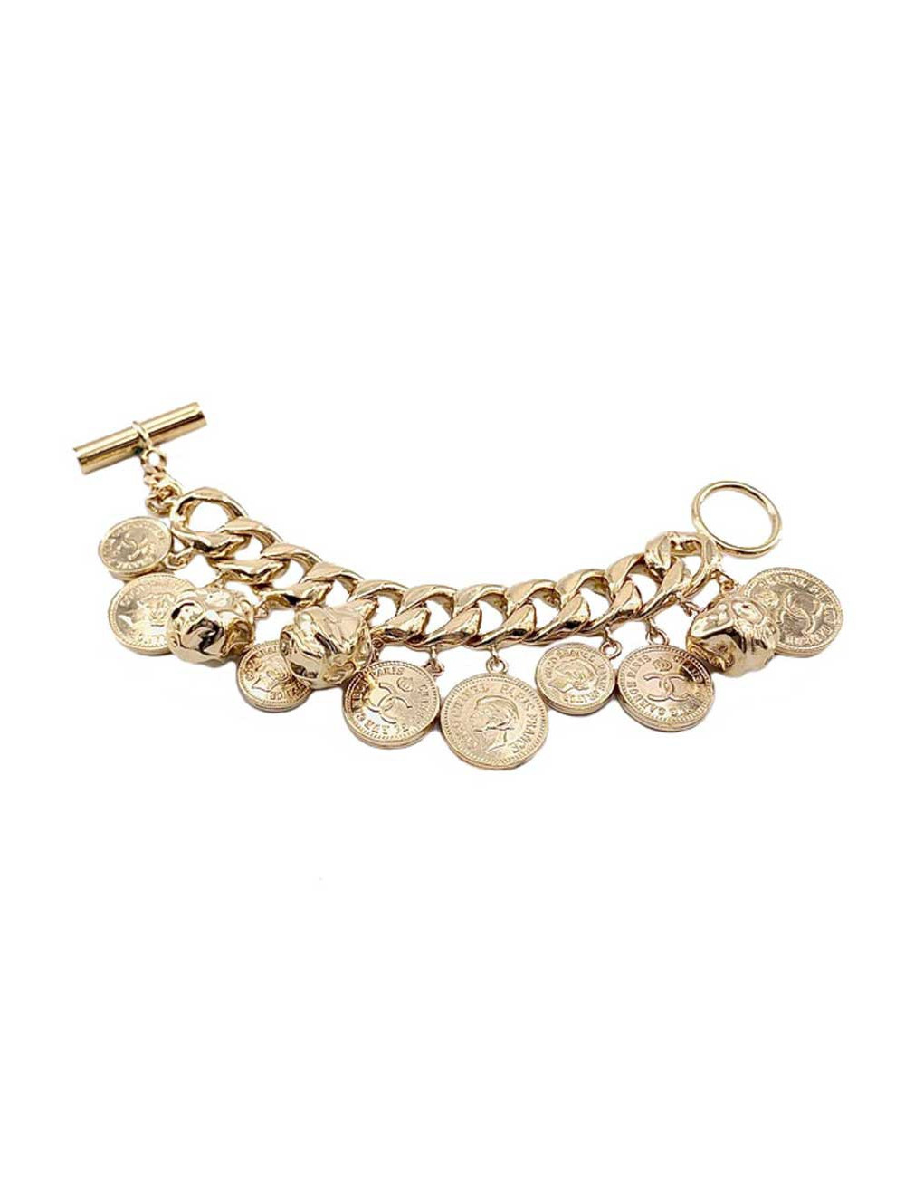 CHANEL Cambon Vintage Charms Bracelet - certified pre-owned luxury 