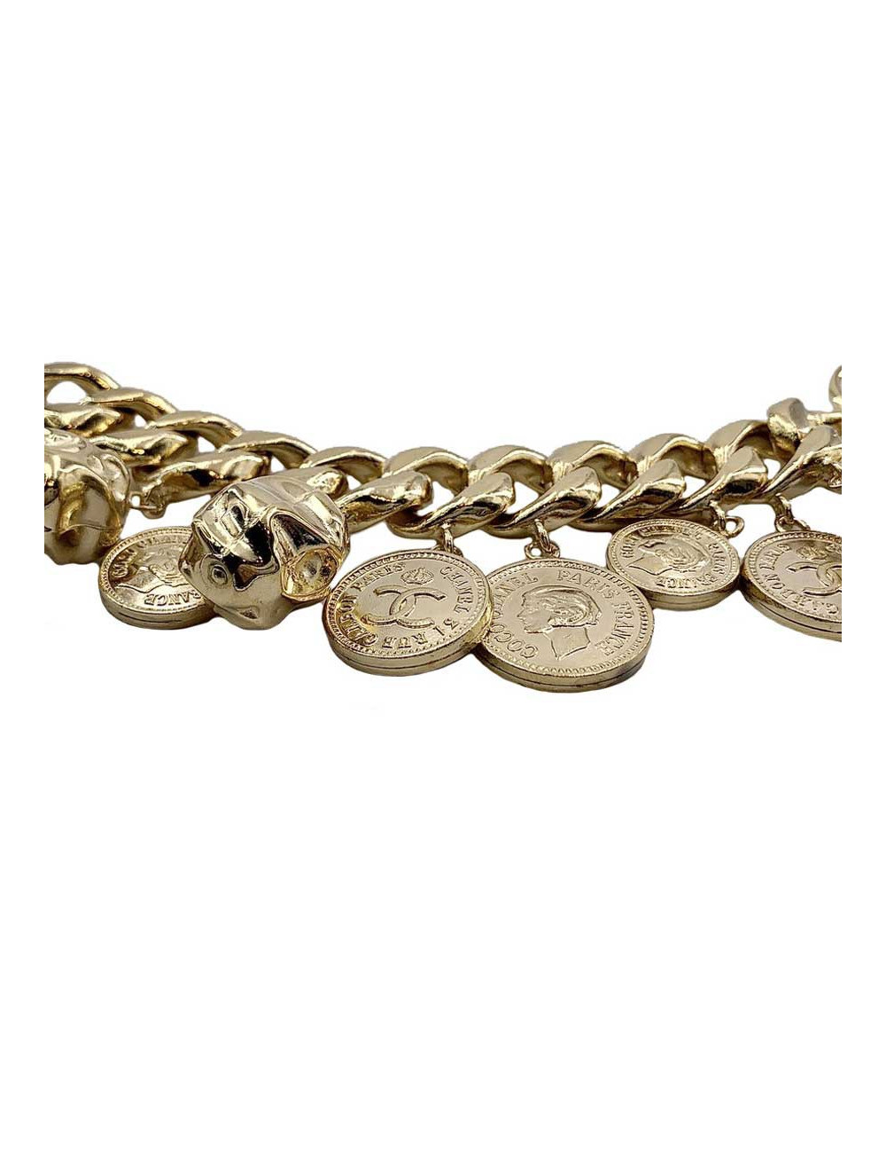 CHANEL Cambon Vintage Charms Bracelet - certified pre-owned luxury 