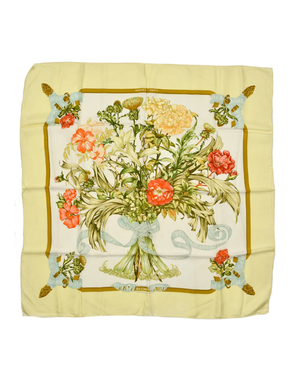 Carré Régina HERMES 100% soie