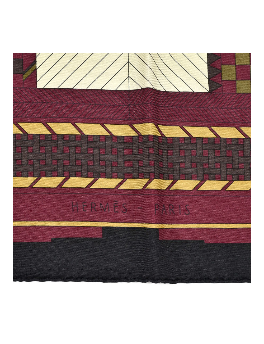 Carré HERMES "Promenade au Faubourg " 100 % soie