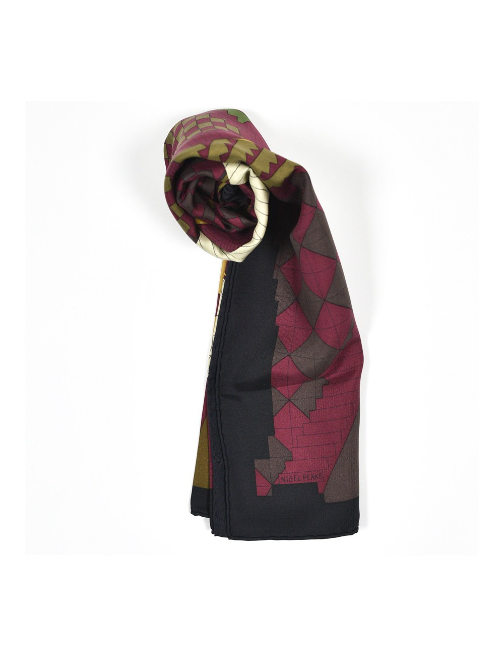 Carré HERMES "Promenade au Faubourg " 100 % soie