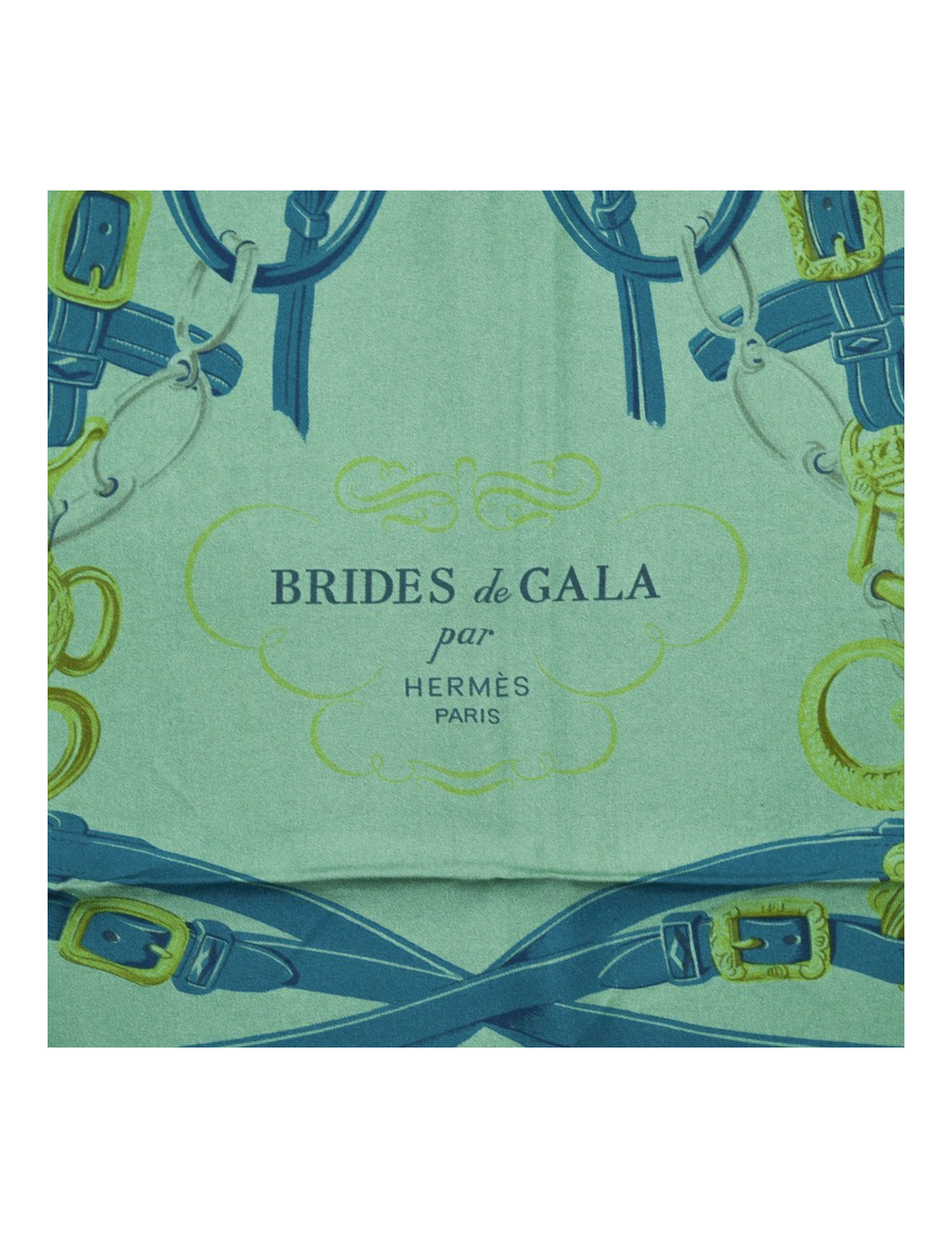 Carré HERMES "Brides de Gala" surteint  dip dye