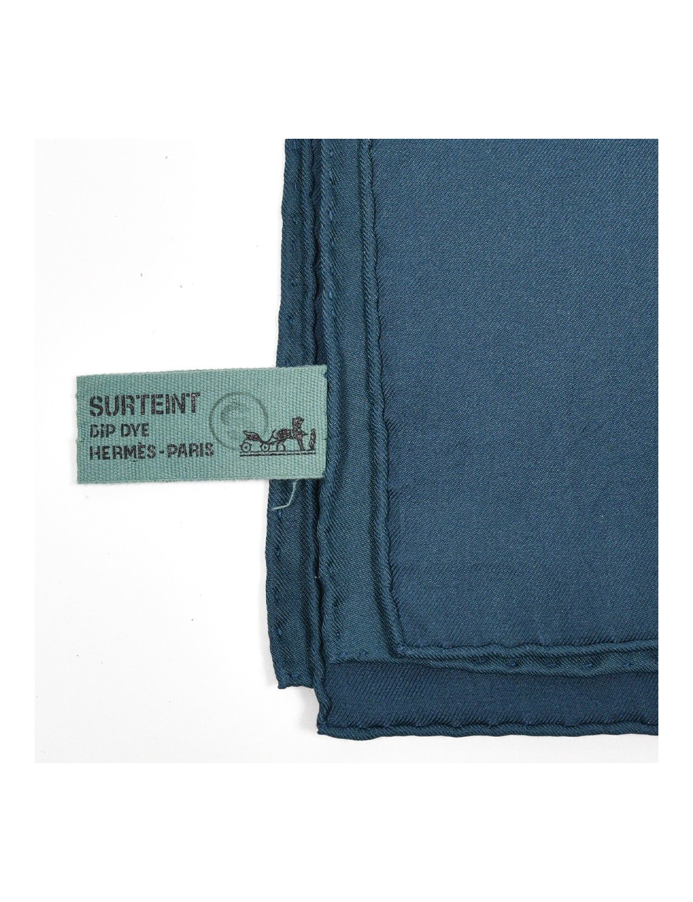 "Brides de Gala" Carré HERMES Dip Dye bleu et vert