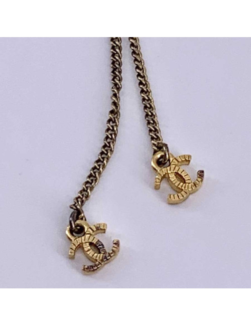 Sautoir CHANEL perles multicolore