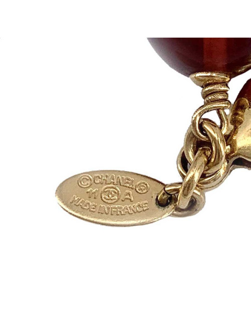 Sautoir CHANEL perles multicolore