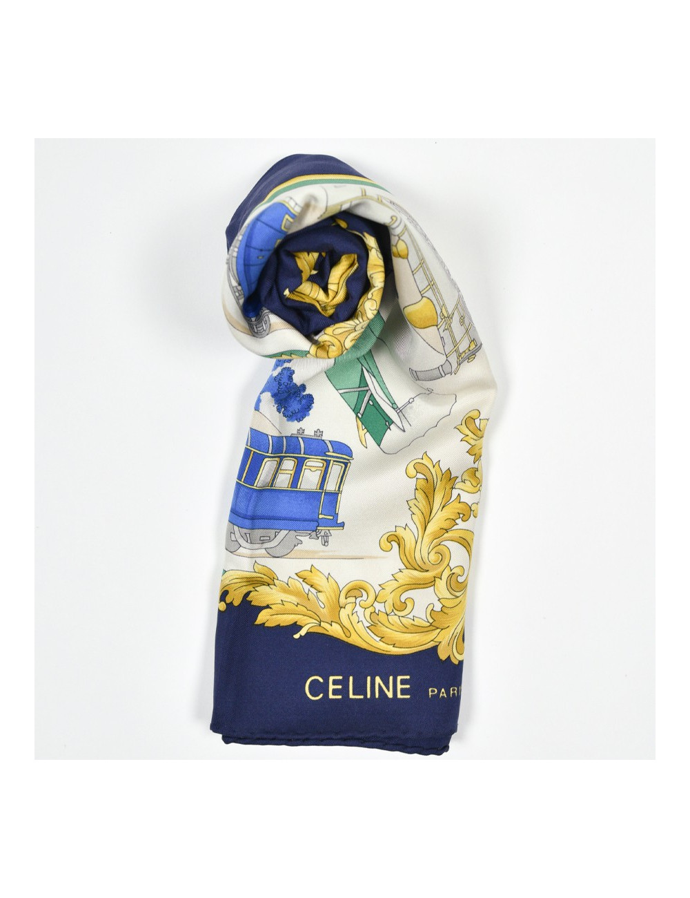 Foulard Celine bateau train avion