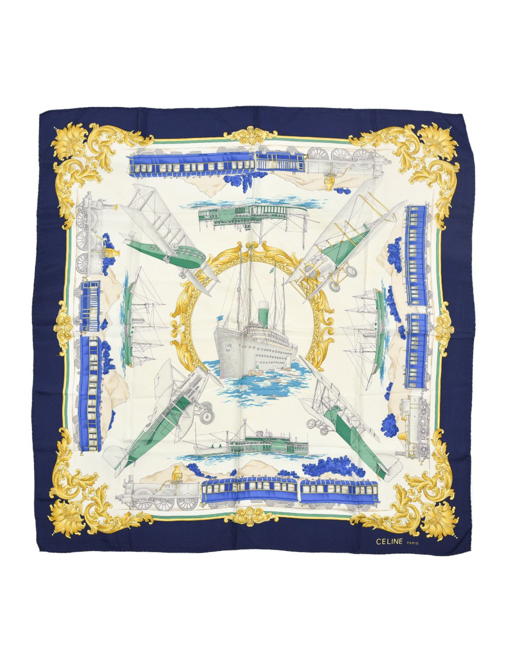 Foulard Celine bateau train avion