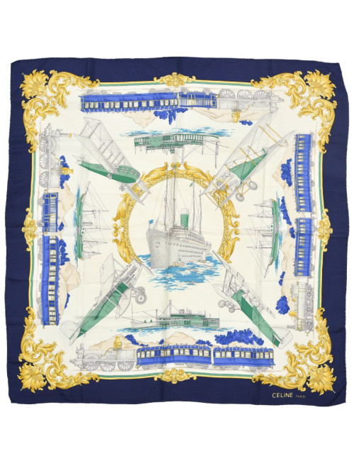 Foulard Celine bateau train avion